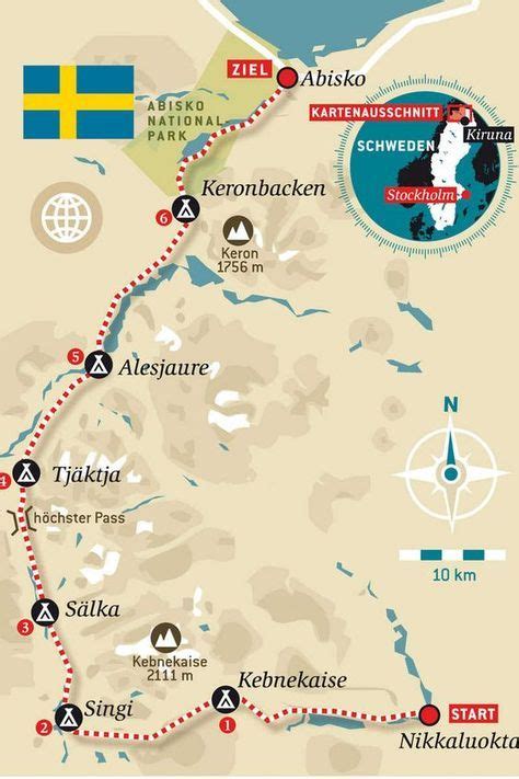 Mit dem zug sind gällivare, abisko (direkt am bahnhof abisko touriststation beginnt der wanderweg), murjek, umeå und storlien zu erreichen, von wo aus inlandsbusse Trekking: Der Kungsleden in Schweden - FIT FOR FUN ...