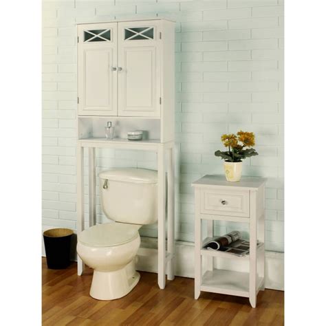 Space saver for any room — creates storage space for bathrooms, laundry room storage hacks, closet, bedroom, wasted living space — convenient over the toilet bathroom saver /storage over the toilet— great near pedestal sinks where counter space is limited. Dawson Over-the-Toilet Space Saver | Best Target Bathroom ...