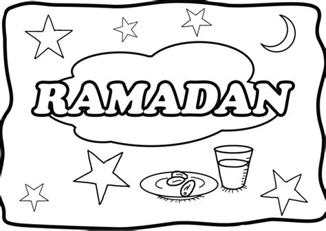 mewarnai sketsa gambar masjid ramadhan terbaru kataucap
