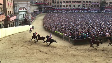 Palio Horse Race Siena Italy August 2018 Youtube