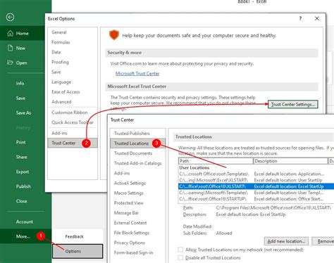 Open workbooks automatically when excel starts in excel