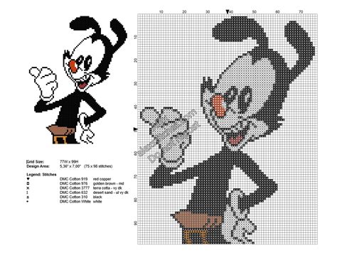 Browse by theme and level to find the design of your dreams! Yakko Animaniacs character free cross stitch pattern ...