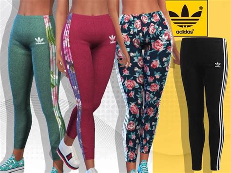 The Sims 4 Summer Adidas Floral Athletic Pants Sims 4 Clothing Sims