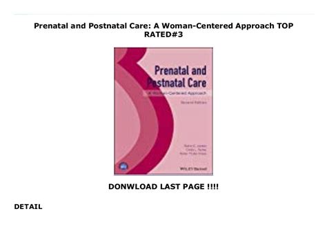 Prenatal And Postnatal Care A Woman Centered Approach Top Rated3