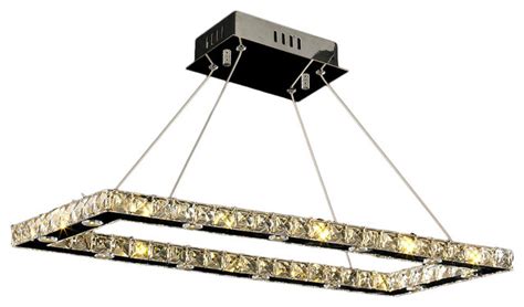 Dixun led modern crystal chandeliers 3 rings led ceiling lighting fixture adjustable stainless steel pendant light for bedroom living room dining room(white) 4.5 out of 5 stars 1,022 $79.99 $ 79. Galaxy Collection 24 LED Light Chrome Finish and Crystal ...