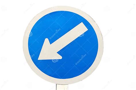 Keep Left Traffic Sign Stock Photo Image Of Black Board 37838918