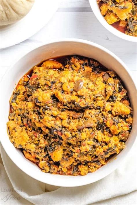 The recipe detailed on this page is what i call the caking method of cooking egusi soup (the egusi before oil method). Egusi Soup | Low Carb Africa
