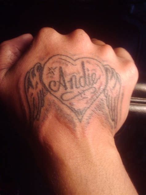 Lovers names, or tattoos in languages you don't know. Hand Name Tattoo Ideas