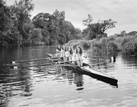 Naked Women Row A Boat Along A River For The Warwick Rowers 2016 Calendar Naked Charity Sports