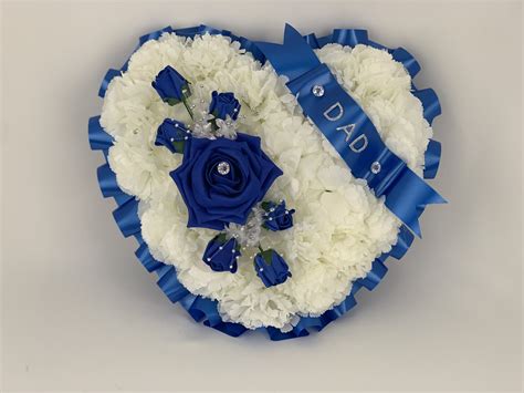 Funeral flowers and their meanings. Artificial Silk Funeral Large Heart Wreath Flowers ...