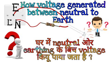 Why Current Flow Between Neutral And Earth Explain In Hindi Youtube