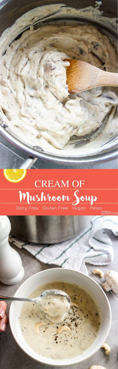 It's also really rather a snap to make. Dairy Free Cream of Mushroom Soup (Vegan, Paleo & Gluten ...