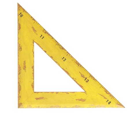 Triangle Set Square Ruler Triangle Ruler Png Download 800663