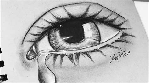 Ojos Llorando De Tristeza Dibujo