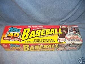 5 out of 5 stars. 1991 Topps MLB Baseball Cards Complete Factory Set (792 Cards) at Amazon's Sports Collectibles Store