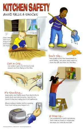 Even to ensure safety for my kids, i make sure they also follow the rules. Basic kitchen safety tips