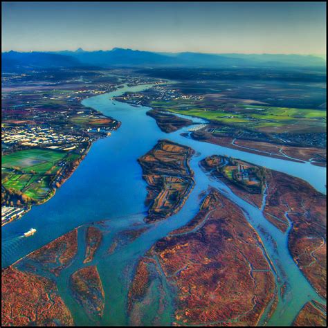 The Delta The Fraser River Delta From The Air This Is On Flickr