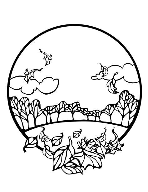 5 Free Fall Coloring Sheets Autumn Season Coloring Pages All Esl