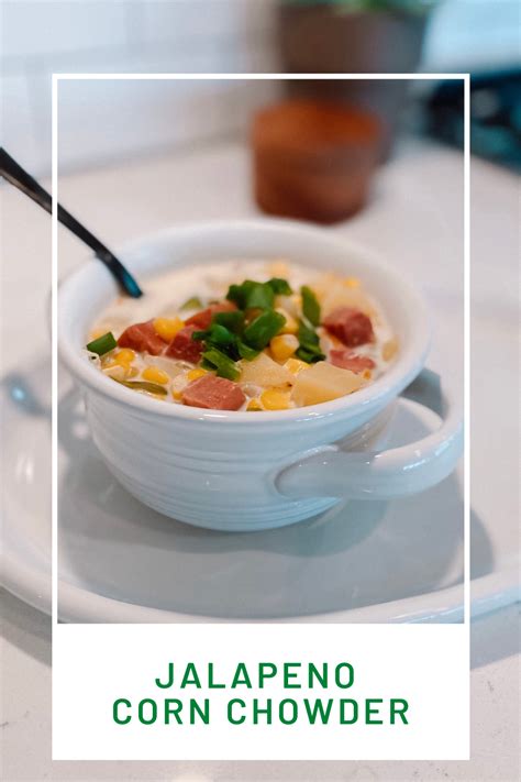 Now on to this jalapeno chicken corn chowder, with its long list of ingredients that i meticulously measured and noted while cooking , all for you! Jalapeno Corn Chowder - Tall Blonde Bell