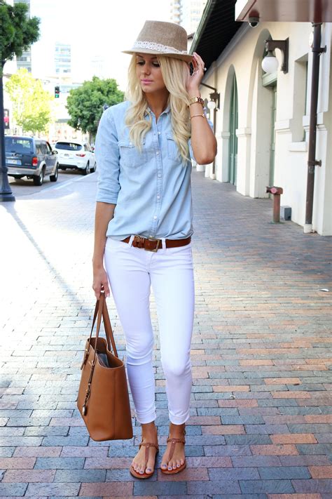 What To Wear With White Jeans 20 Perfect Outfits Fashion Clothes Style