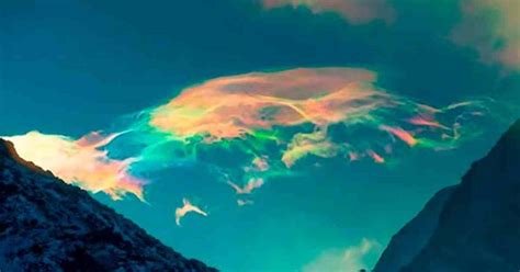 Breathtaking Iridescent Clouds Photographed In Rare Sighting On Siberia