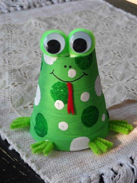 Foam Cup Frog Craft Crafts By Amanda
