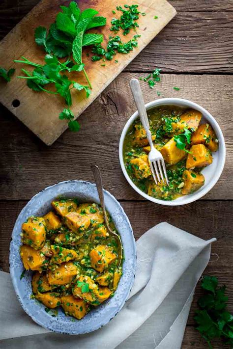 Sweet Potatoes With Coconut Curry And Mint Healthy