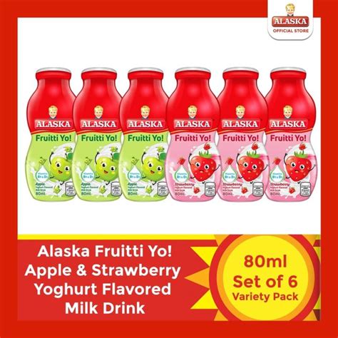 Alaska Fruitti Yo Apple Strawberry Yoghurt Milk Drink 80ml Variety