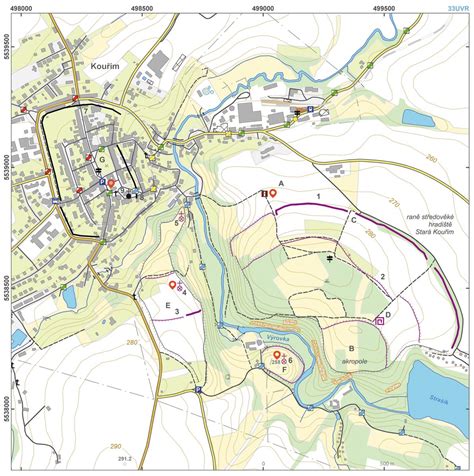 Český brod byl roku 1845 napojen na velmi důležitou železnici mezi prahou a vídní, a proto zde mohla proběhnout relativně dynamická industrializace a zakládání několika důležitých podniků (lichtenštejnský cukrovar, pivovar aj.). Kouřim Mapa | Mapa