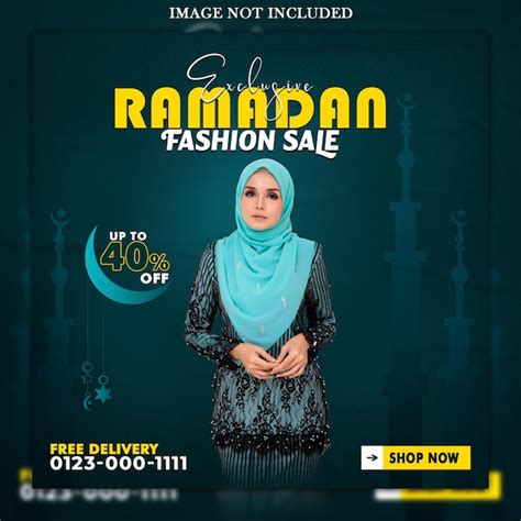 Premium Psd Ramadan Fashion Sale Social Media Post Template