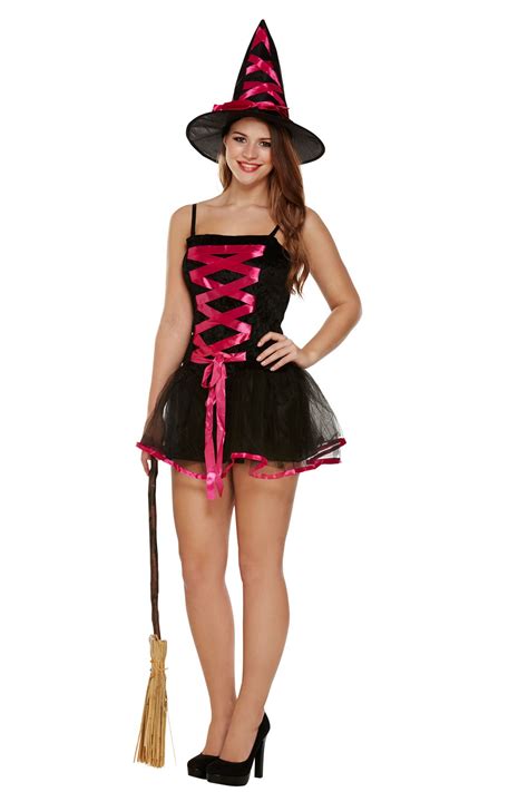 Womens Ladies Sexy Witch Halloween Fancy Dress Witch Costume Outfit New