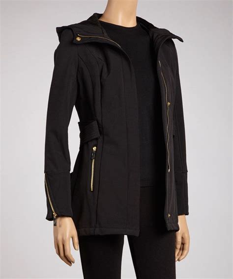 Take A Look At This Steve Madden Black Zip Up Trench Coat Women On