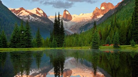 Sunrise View Of The Bugaboos Bugaboo Provincial Park