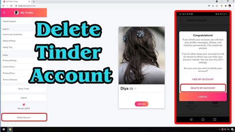Guide How To Delete Tinder Account Very Easily Quickly Youtube