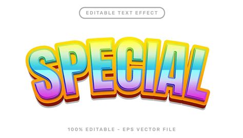 Special 3d Text Effect And Editable Text Effect 15013399 Vector Art At