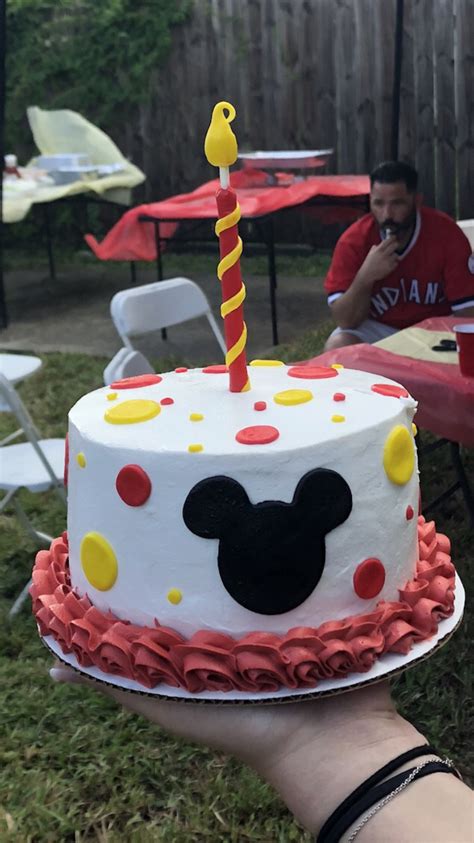 Mickey Mouse Birthday Smash Cake Smash Cake First Birthday Mickey