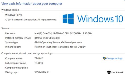 How To Find Computer Specs On Windows 10 Stackhowto