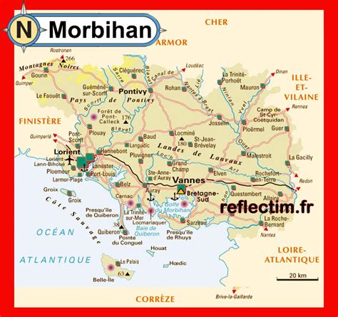 Carte Détaillée Du Morbihan Archives Voyages Cartes