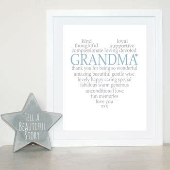 Grandma Grandad Personalised Heart Print By Tillybob And Me