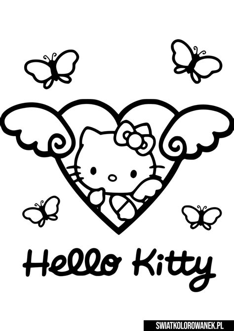 Hello Kitty Kolorowanki Darmowe Kolorowanki Do Druku