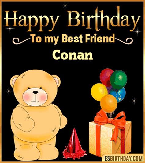 Happy Birthday Conan  🎂 Images Animated Wishes 28 S