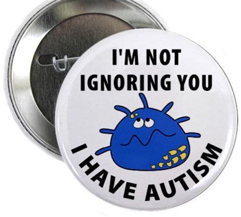 I Have Autism Medical Alert Pin Pin Back Button Badge Lm Etsy Uk