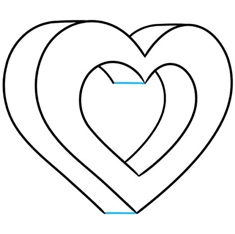 How To Draw A 3d Heart Really Easy Drawing Tutorial