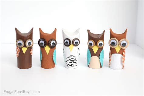Toilet Paper Roll Owls Frugal Fun For Boys And Girls
