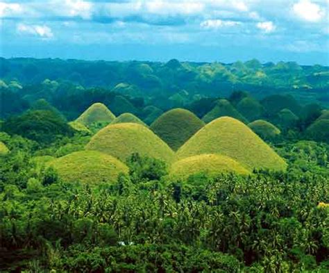 Chocolate hills in bohol, philippines has become an iconic tourist attraction in the province. The Chocolate Hills in Bohol Philippines