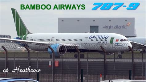 Bamboo Airways Boeing 787 9 Vn A818 Departing London Heathrow Airport