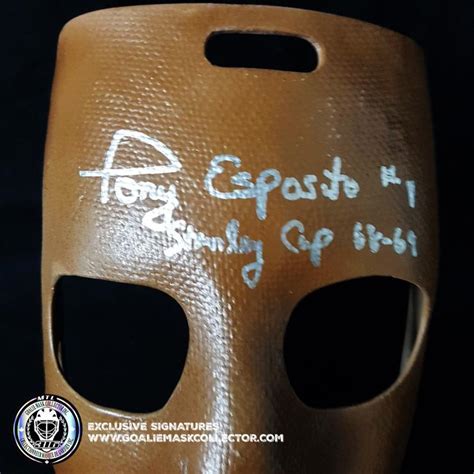 Find this pin and more on montreal canadiens greatest hockey team by tjs14tim. TONY ESPOSITO UN-SIGNED GOALIE MASK VINTAGE MONTREAL ...
