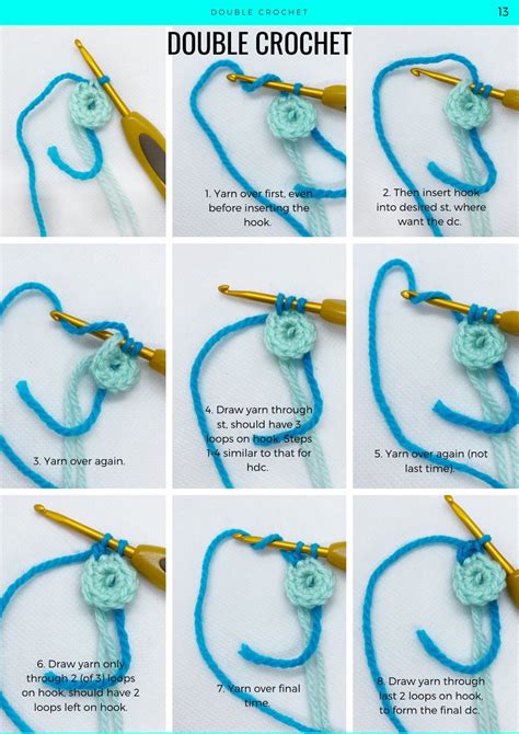 How To Do Double Crochet In 2021 Crochet Basics Basic Crochet