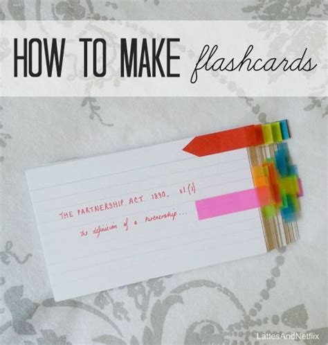 Great Blog With Creative Ideas For Using Flashcards To Study College