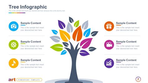 Tree Infographic Powerpoint Diagram Slidemodel